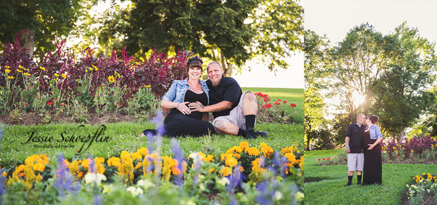 1-maternity- photography-flower-bed