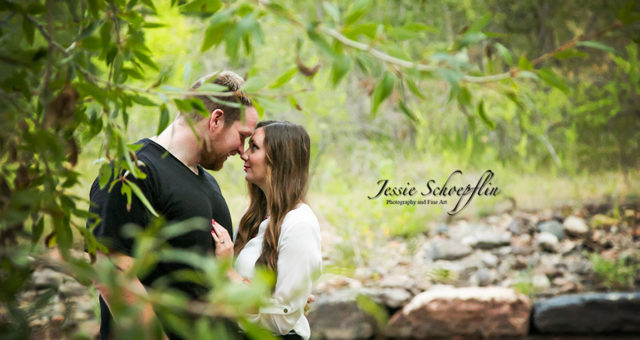 Tori and Josh - Engagement by the River - Jessie Schoepflin Photography