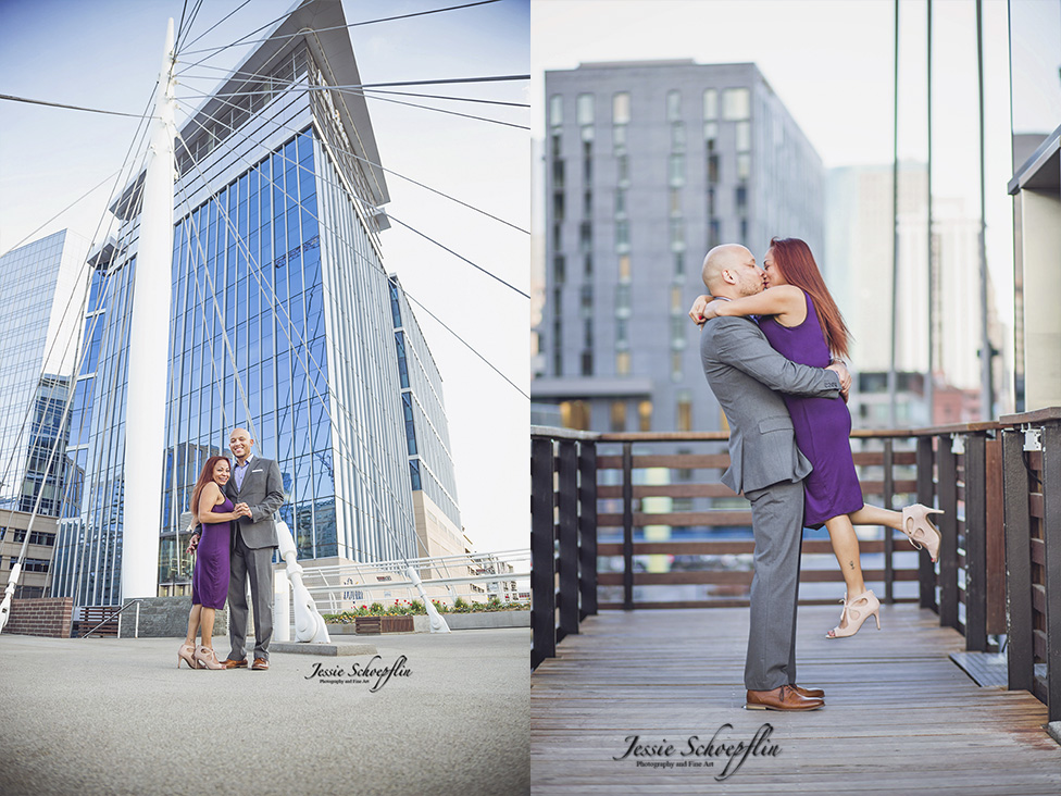 engagement-photo-kissing-denver-skyline
