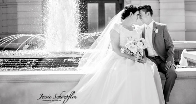 Spring Wedding at Fort Collins, Colorado LDS Temple